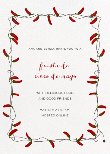 Chili Peppers - Invitation by Paperless Post