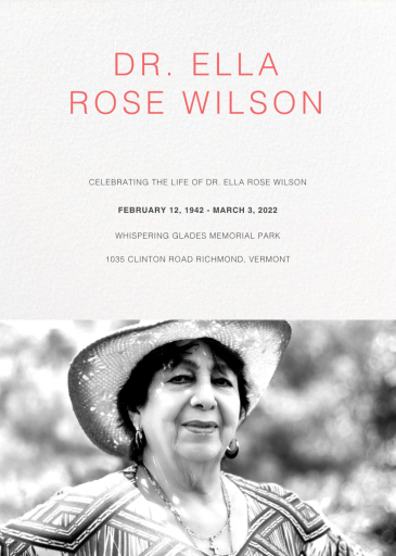 Tableau - Memorial Card by Paperless Post