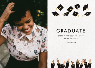 Caps Ahoy (Photo) - Graduation Announcement by Rifle Paper Co.