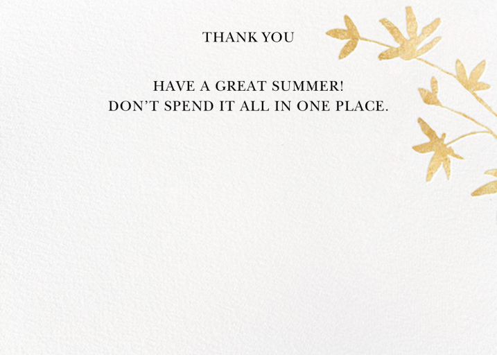 Oliver Park II (Stationery) - Thank You Card by kate spade new york