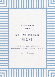 Seersucker Stripe - Networking Event Invitation by kate spade new york