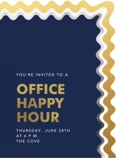 Wiggly Squiggle - Happy Hour Invitation by Paperless Post