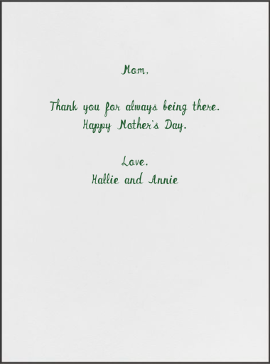 Mommy, I Would Like a Croissant - Mother's Day Card by Mr. Boddington's Studio - Back