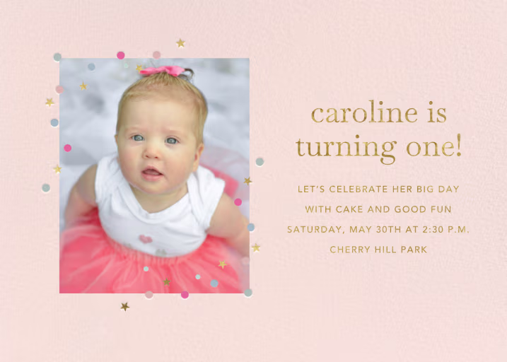 Confetti on Top - Birthday Invitation by Sugar Paper