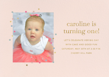 Confetti on Top - Birthday Invitation by Sugar Paper
