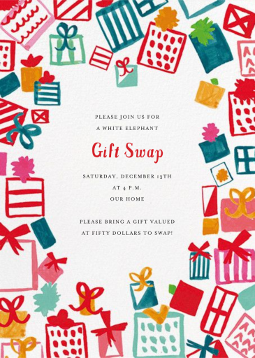 Which One to Open First - Holiday Party Invitation by Mr. Boddington's Studio