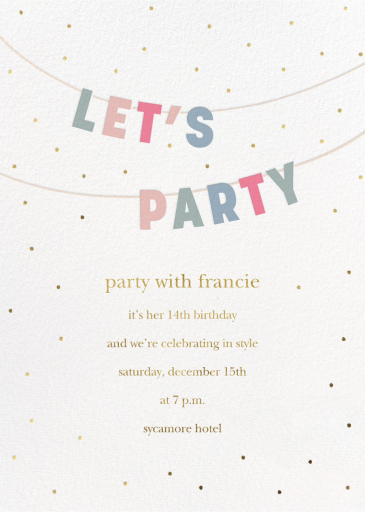 All Caps Party by Sugar Paper