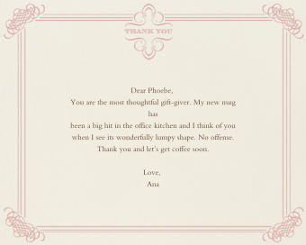 Antique Press (Stationery) - Thank You Card by Paperless Post