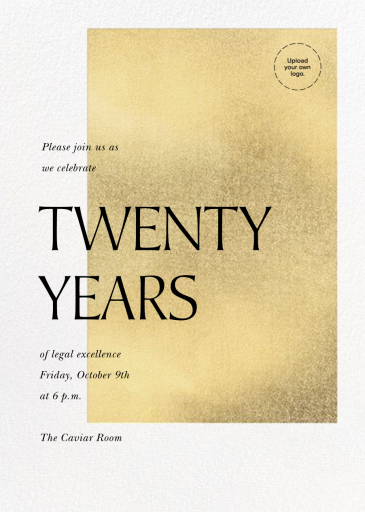 Modern Gold - Business Event Invitation by Paperless Post