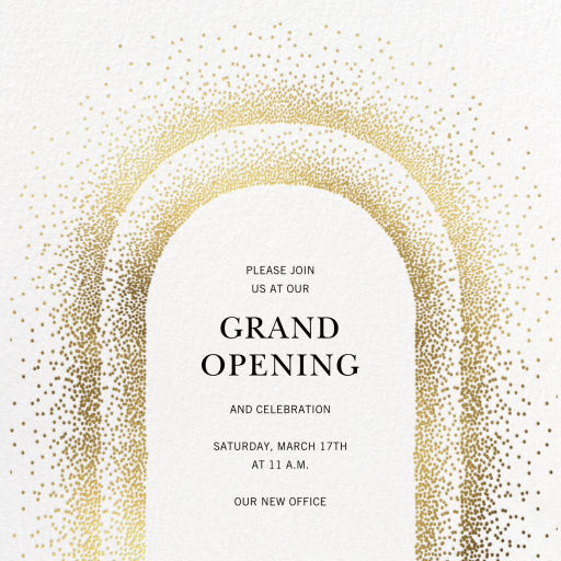 Golden Arches - Invitation by Jonathan Adler