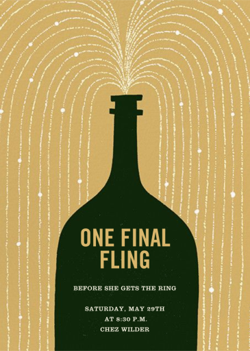 Magnum Opus - Bachelorette Party Invitation by Paperless Post