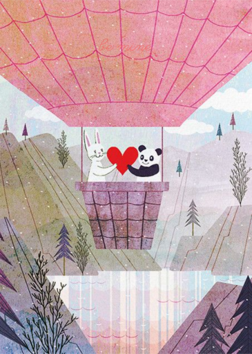 Fur Flying (Josie Portillo) - Valentine's Day Card by Red Cap Cards