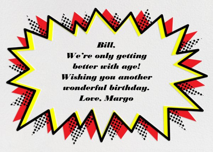 Go Big - Birthday Card by Paperless Post - Back