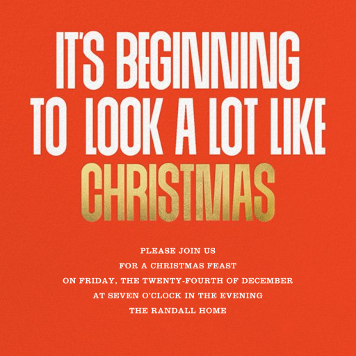 Holiday Preview - Christmas Party Invitation by Paperless Post