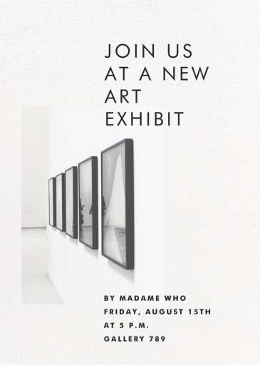 Transmission - Art Exhibition Invitation by Paperless Post