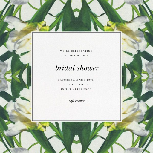 Parrot Tulip - Bridal Shower Invitation by Oscar de la Renta