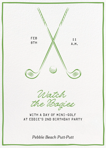 Golf Club - Birthday Invitation by Paperless Post