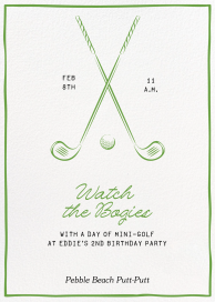Golf Club - Birthday Invitation by Paperless Post
