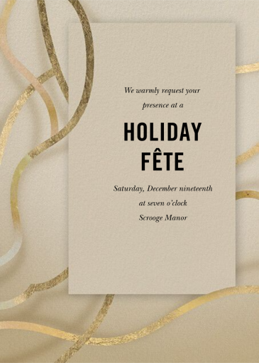 Biotic - Holiday Party Invitation by Kelly Wearstler