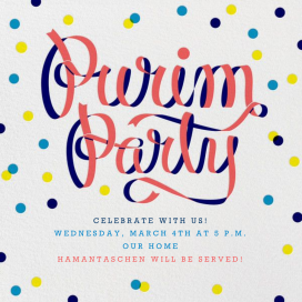 Purim Party by Paperless Post