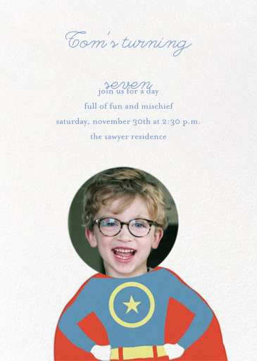 To the Rescue - Birthday Invitation by Little Cube