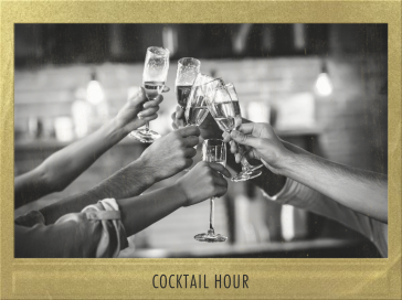 Snapshot Metallic (Double Sided) - Horizontal - Cocktail Party Invitation by Paperless Post