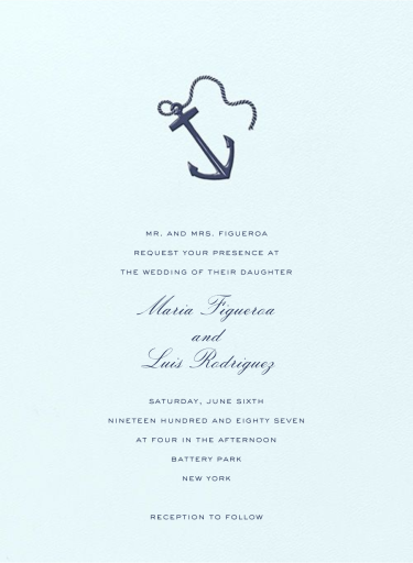Le Lavandou - Wedding Invitation by Crane & Co.