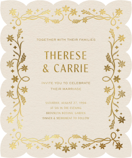 Golden Rajnigandha - Invitation by Chand Sitara