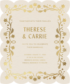 Golden Rajnigandha - Wedding Invitation by Chand Sitara