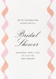 Twirling Streamers - Bridal Shower Invitation by Paperless Post