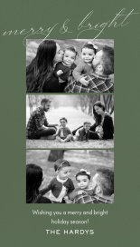 Photo Triple Frame Holiday Card