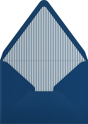 Blue T-Rex Dinosaur Invitation Envelope