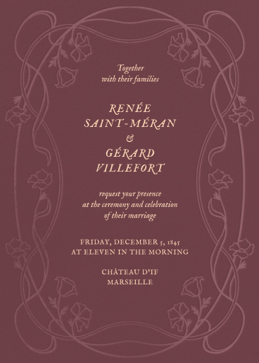 Blooming Garland - Wedding Invitation by Paperless Post