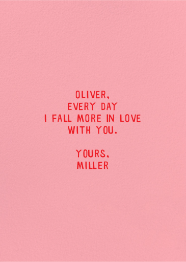 Tropical Florals - Valentine's Day Card by Hello!Lucky - Back