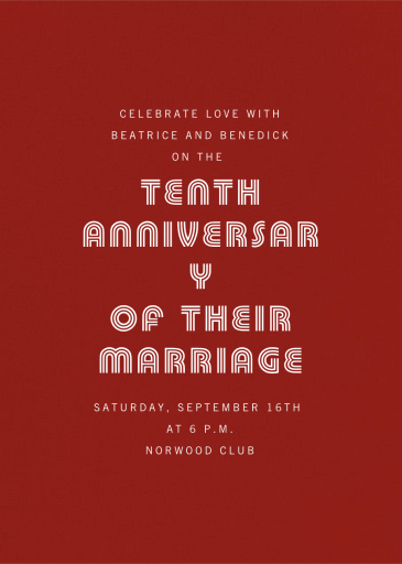 Crimson - Celebration Invitation by Paperless Post