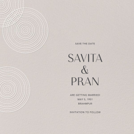 Ghera II (Save the Date) - Wedding Invitation by Paperless Post