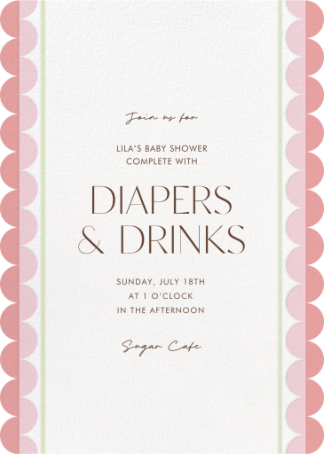 Squiggle Edges - Baby Shower Invitation by Paperless Post