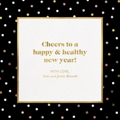 Well Wrapped Photo - New Year's Card by kate spade new york - Back