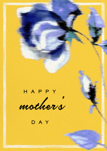 Abstracted Bloom (Greeting) - Mother's Day Card by Carolina Herrera