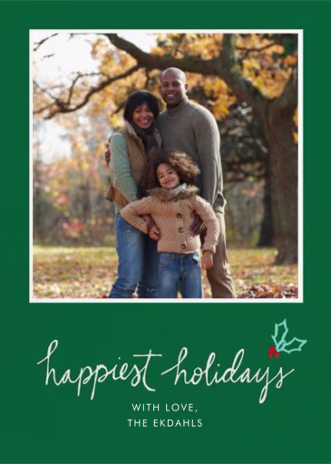 Holiday Holly - Holiday Card by Linda and Harriett