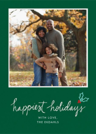 Holiday Holly - Holiday Card by Linda and Harriett
