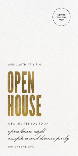 Gold Ticket - Business Dinner Invitation by Paperless Post