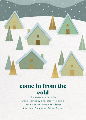 Snow on the Rooftops - Invitation by Paperless Post