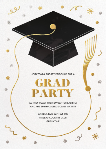 Tassel Frame - Graduation Party Invitation by Paperless Post