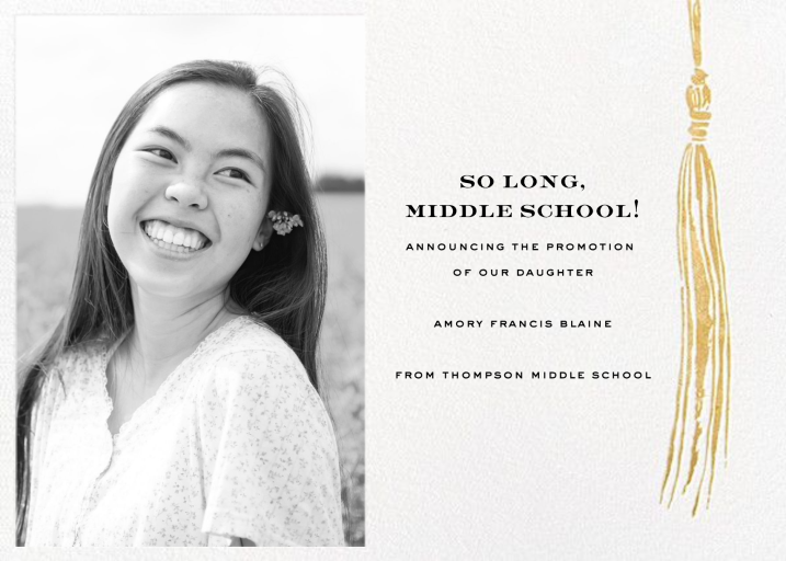 KSNY Tassel (Photo) - Graduation Announcement by kate spade new york