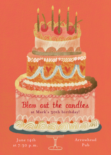 Wish Time - Birthday Invitation by Maisy Summer