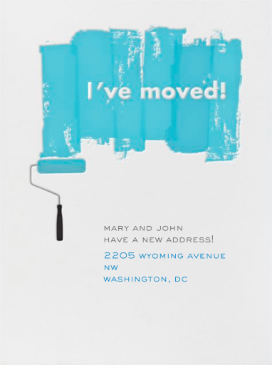 Paint Roller - Moving Announcement by Paperless Post