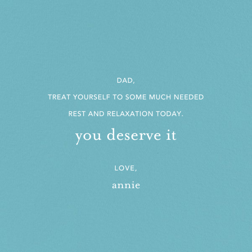 Awesome Dad - Father's Day Card by Ashley G - Back