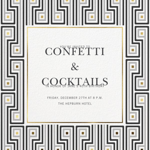 Miramar - Birthday Invitation by Jonathan Adler