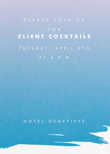 Gradient Painted - Cocktail Party Invitation by Paperless Post